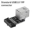 10 PCS 19/20Pin to Dual USB 3.0 Adapter Converter - Model PH21 - 2