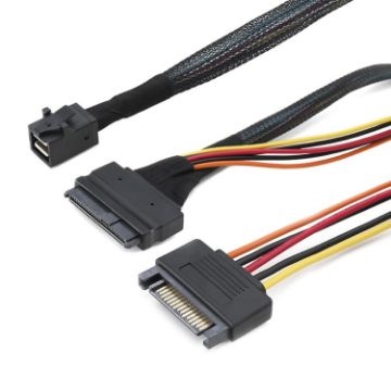 Picture of Mini SAS 36P HD8643 To MINI SAS 8639+ 15P Power Hard Drive Data Cable 0.75m