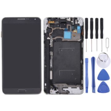 LCD Display + Touch Panel w/ Frame for Galaxy Note III/N900A/N900T - 1
