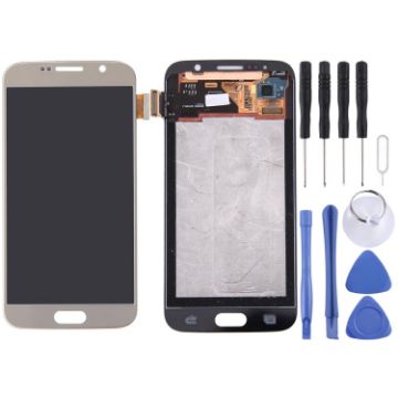 LCD Screen & Digitizer Assembly for Galaxy S6 - Gold - 1