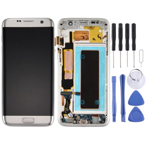 LCD Screen Digitizer Assembly for Galaxy S7 Edge/G935F Silver - 1