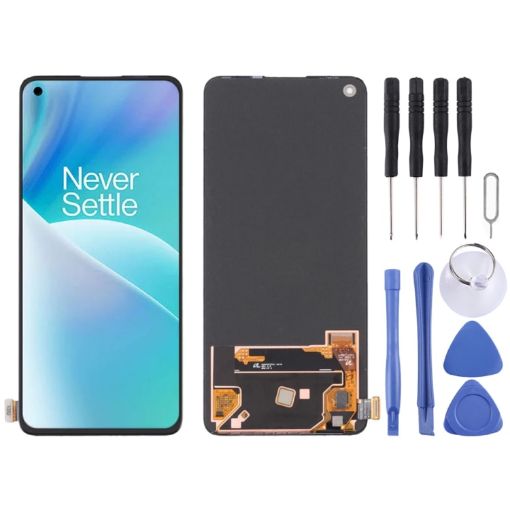AMOLED LCD Screen For OnePlus Nord 2T CPH2399 CPH2401 - Black - 1