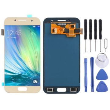 Gold TFT LCD Screen for Galaxy A3 (2017) - Full Assembly - 1