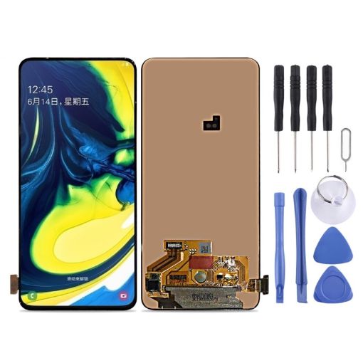 Super AMOLED LCD Screen for Galaxy A80 A90 A805F with Digitizer - Black - 1