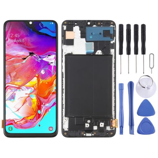 Samsung Galaxy A70 SM-A705 OLED LCD Screen Digitizer Assembly (Black) - 1