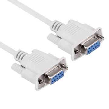 Picture of RS232 9P Female to 9P Female Cable, Length: 1.5m (White)