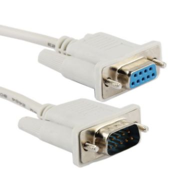 Picture of DB9 Male to Female RS232 9Pin Serial Extension Cable, Length: 1.5m