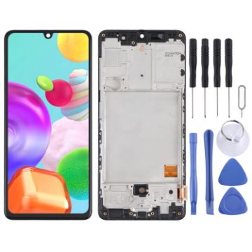 Samsung Galaxy A41 SM-A415 AMOLED LCD Screen Digitizer Assembly (Black) - 1