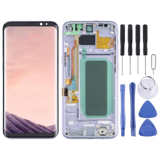 Samsung Galaxy S8+ SM-G955 OLED LCD Screen Digitizer Assembly (Purple) - 1