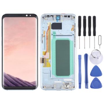 Samsung Galaxy S8+ SM-G955 OLED LCD Screen with Digitizer - Blue - 1
