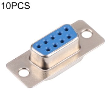 Picture of 10 PCS DB9 Female Plug Weld Type Connector
