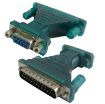 Picture of USB to RS232 9 Pin Male Cable & RS232 9P Female to RS232 25 Pin Male Adapter with Single Chip