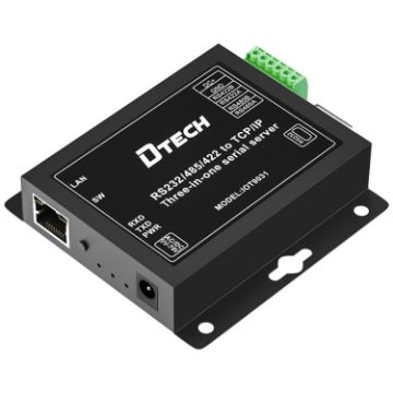 Picture of DTECH IOT9031 RS232/485/422 To TCP 3 In 1 Serial Server, CN Plug