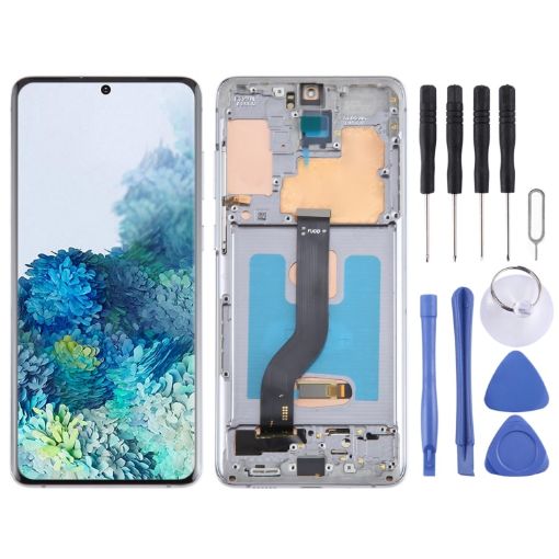 Samsung Galaxy S20+ OLED LCD Screen Digitizer Assembly with Frame - 1