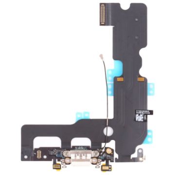 Charging Port Flex Cable for iPhone 7 Plus - White - 1