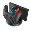 Colorful Lights Handle Charger for Nintendo Switch Lite - Black - 7