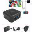 Picture of Multi-Function Projection And Charging AC Adapter Base Support Android/PC/Lite For Switch, Specifications:Black+US Plug
