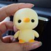 Picture of Little Cute PVC Flocking Animal Yellow Duck Dolls Creative Gift Kids Toy, Size: 4*4*5.5cm