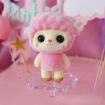 Picture of Little Cute PVC Flocking Animal Sheep Dolls Birthday Gift Kids Toy, Size: 5.5*3.5*7cm (Pink)