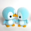 Picture of Little Cute PVC Flocking Animal Penguin Dolls Birthday Gift Kids Toy, Size: 4*4*5.5cm (Blue)