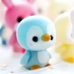 Picture of Little Cute PVC Flocking Animal Penguin Dolls Birthday Gift Kids Toy, Size: 4*4*5.5cm (Blue)