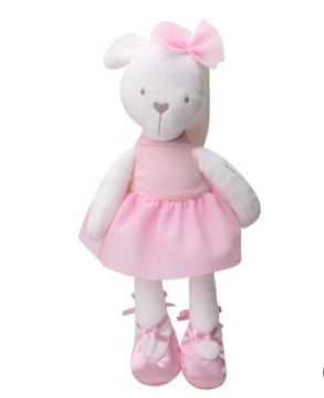 Picture of Bunny Plush Toys Soft Stuffed Animal Rabbit Doll Toy for Children Infant Sleeping Mate Baby Appease Toy (Pink)