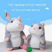 Picture of 2019 Lovely Talking Little Hamster Toys For Children Speak Talking Sound Record Hamster Vibrating Nodded Mouse Toys Plush Toy (Grey 15CM)