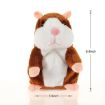 Picture of 2019 Lovely Talking Little Hamster Toys For Children Speak Talking Sound Record Hamster Vibrating Nodded Mouse Toys Plush Toy (Grey 15CM)