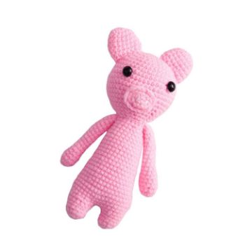 Picture of Baby Photo Ornaments Knitted Wool Small Animal Making Photography Costumes (Pig)