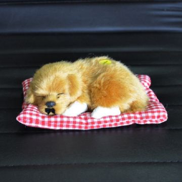 Picture of Simulation Will Call the Sleeping Dog Ornaments Toy Creative Doll Children Gift (Lemon Yellow)