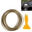 5m Flexible Trim Gold - Car Interior/Exterior Moulding Line Strip - 1