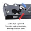 Woodworking Hand Planer, Red - Adjustable Depth & Multi-Angle Chamfering - 4