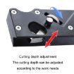 Picture of Woodworking Multi-Angle Chamfering Adjustable Depth Hand Planer, Color: Black