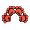 Picture of 4 PCS Dog Footprint Shape Cartoon Style PVC Car Auto Protection Anti-scratch Door Guard Decorative Sticker (Red)