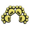 Picture of 4 PCS Dog Footprint Shape Cartoon Style PVC Car Auto Protection Anti-scratch Door Guard Decorative Sticker (Yellow)