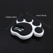 Picture of 4 PCS Dog Footprint Shape Cartoon Style PVC Car Auto Protection Anti-scratch Door Guard Decorative Sticker (Black)