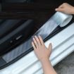 10cm x 5m Car Carbon Fiber Bumper Anti-Collision Strip - 7