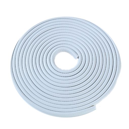 5m U-shaped Non-stick Car Rubber Seal Bumper - White - 1