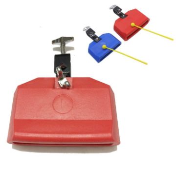 Picture of Plastic Cowbell Drum Kindergarten Teaching Aid Percussion (Red Large)