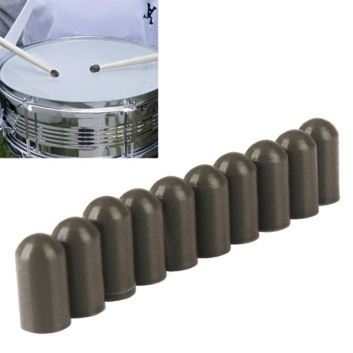 10PCS Gray Silicone Drum Stick Cover - Size:1.70.590.87cm - 1