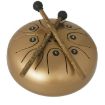 MEIBEITE 5.5-Inch C-Tune Steel Tongue Drum (White) - 4