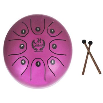 Picture of MEIBEITE 5.5-Inch C-Tune Sanskrit Drum Steel Tongue Empty Worry-Free Drum (Purple)