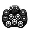 Picture of Portable Hand Roll Electronic Drum Flashing Light Bluetooth Drum (Icon Version + Black White)