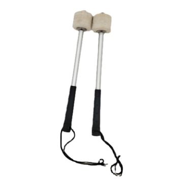 Picture of Percussion Accessories Wool Felt Stainless Steel Non-Slip Drumsticks Practice Playing Kick Drum Hammers