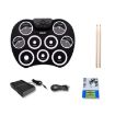 Picture of Silicone Folding Portable Hand-Rolled Drum DTX Game Strike Board (G801 White)