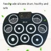 Silicone Folding Hand-Rolled Drum DTX Game Strike Board - White - 3