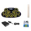 Picture of Children Hand Roll Electronic Drum DTX Game Portable Drum (G621 Yellow)