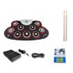 Picture of Children Hand Roll Electronic Drum DTX Game Portable Drum (G600 Red)