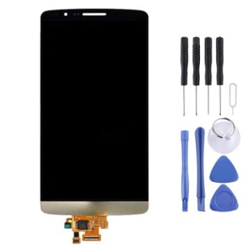 LCD Screen and Digitizer Assembly for LG G3 - Gold - 1