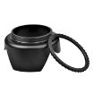 77mm Lens Hood for Cameras - Screw Mount - Black - 3